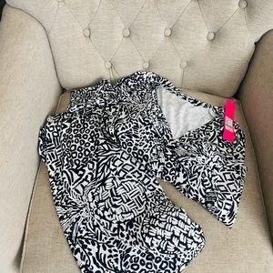 Lilly Pulitzer Maxi wrap two piece set leopard pattern size XS